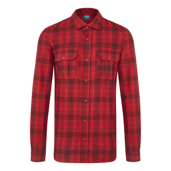 Unlined Check Shirt Red Keans Claremorris
