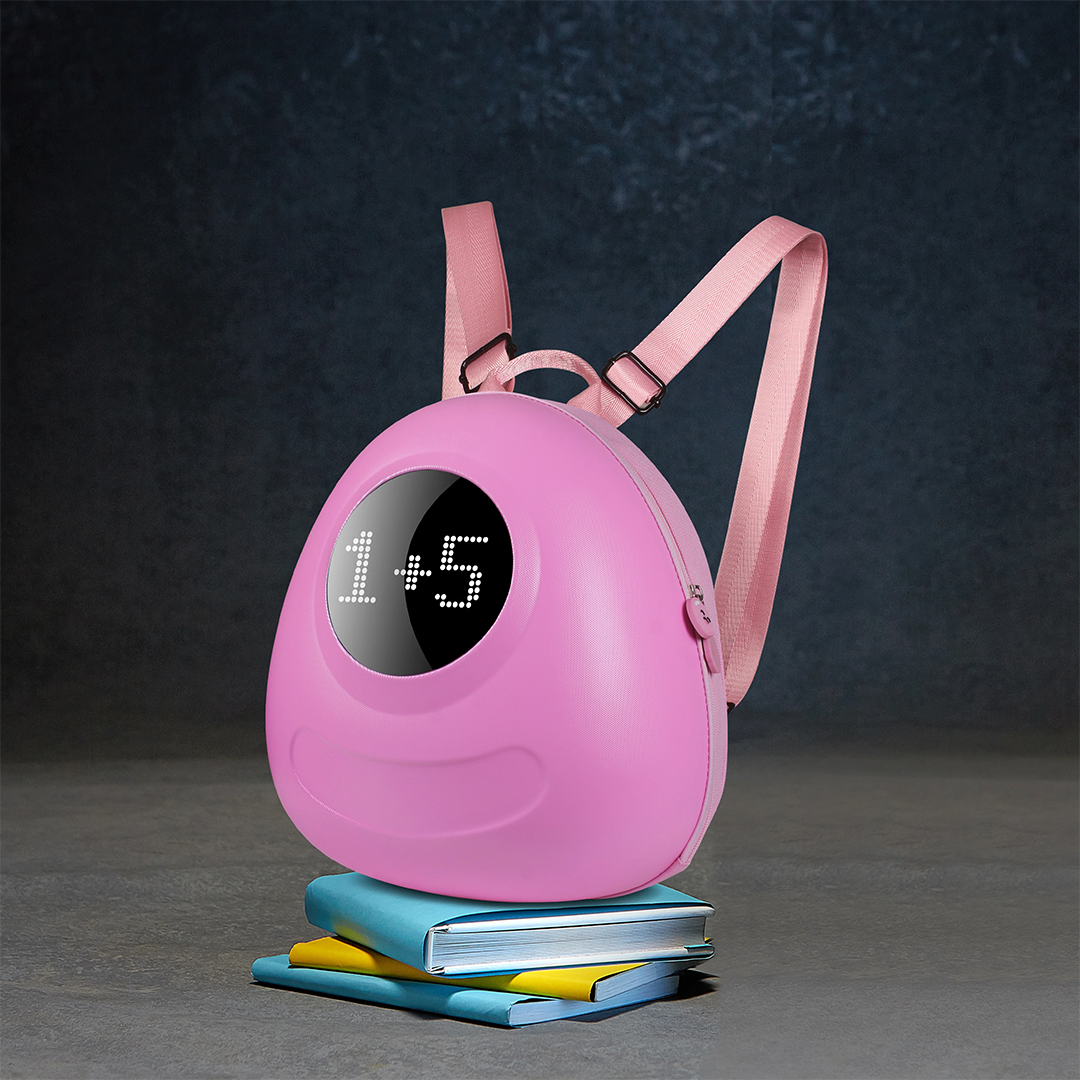 Kids 2 Backpack LED Screen Pink with 32x32 pixel display, IPX5 water repellent, 13L capacity – Keans Claremorris