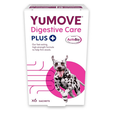 Yumove Digestive Care Plus+ for cats and dogs, supports gut health, firms stools, binds toxins, 6 sachets - Keans Claremorris