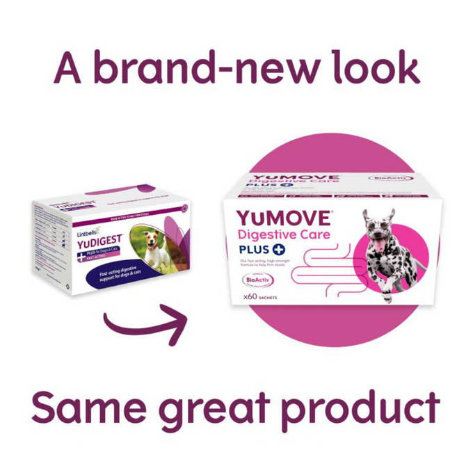 Yumove Digestive Care Plus+ supplement for digestive health, available at Keans Claremorris store.