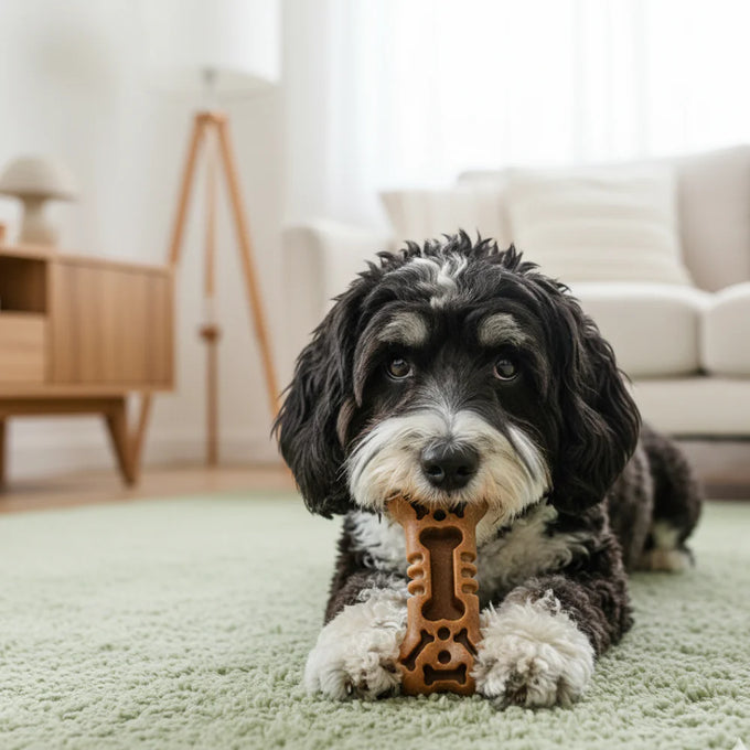 Wiggle & Wander Bamboo Time Chew - Treat Bone - Image 2