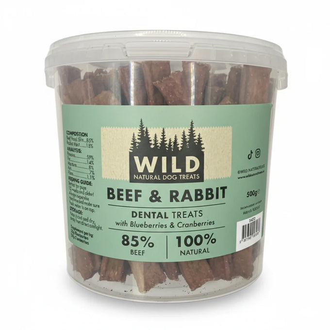WILD Dental Dog Treat - Beef & Rabbit - Image 2