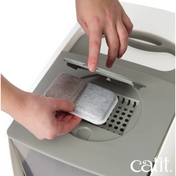 Catit Airsift Dual Action Pads 2pk for cat litter box cleaning, effective odor control, available at Keans Claremorris.