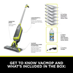 Shark VacMop Cordless 2-in-1 Vacuum Mop with Targeted Spray| VM200UK