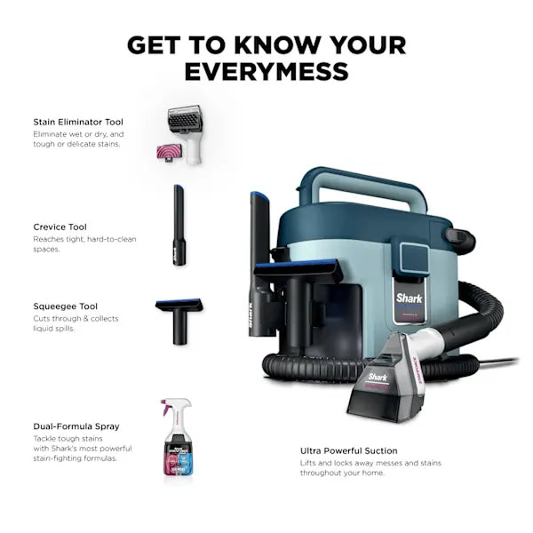 Shark EveryMess Portable 3-in-1 Stain Eliminator, Wet Vac and Dry Vac| VX110UK - Image 2
