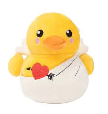 Valentines Day Plush Dog Toy - Cupid Duck