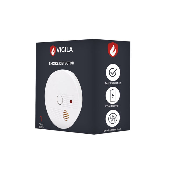 Vigila Smoke Dectector 1 year battery Keans Clasremorris