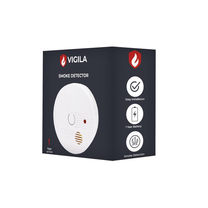 Vigila Smoke Dectector 1 year battery Keans Clasremorris