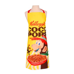 Vintage Kelloggs Coco Pops adult apron with adjustable neck strap and long waist ties, vintage cereal design – Keans