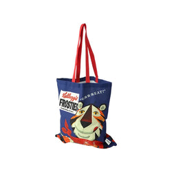 Vintage Kelloggs Frosties tote bag with nostalgic cereal box print, 100% cotton, looped straps – Keans Claremorris store.