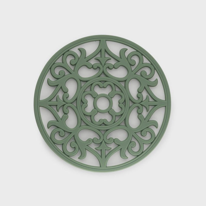 Vintage Round Silicone Trivet 19.5cm Sage Keans Claremorris