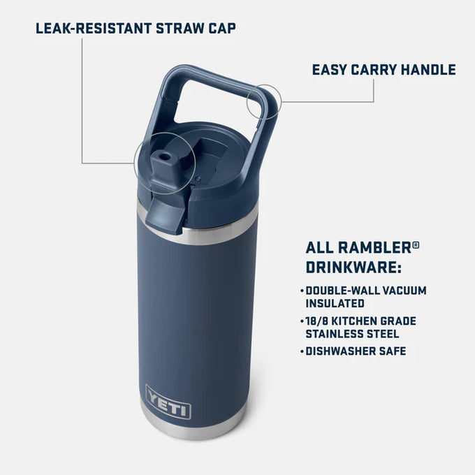 Yeti Rambler 18Oz Colour Straw Bottle Ridgeline - Image 5