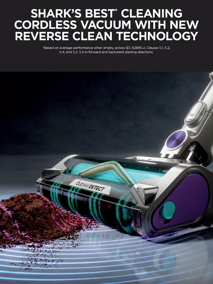 Shark Power Detect & Clean cordless vacuum 2L dock, 70min runtime, lightweight, available at Keans Claremorris