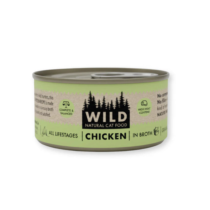 WILD Cat Food Tin - Chicken 75G Keans Claremorris