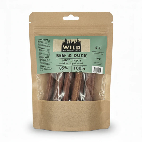 WILD Dental Dog Treat - Beef & Duck Keans Claremorris