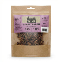 WILD Dog Treat Training Bones - Rabbit 100g Keans Claremorris