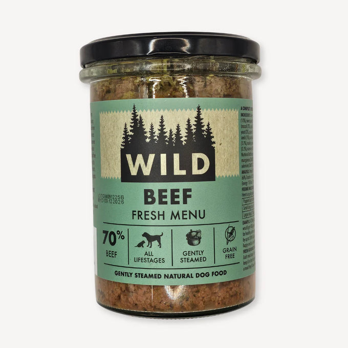 WILD Fresh Dog Food Jar - Beef 400g Keans Claremorris