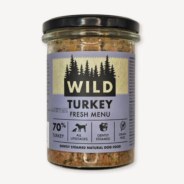 WILD Fresh Dog Food Jar - Turkey 400g Keans Claremorris