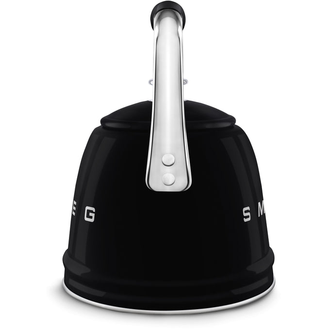 Smeg WKF01CR 50's Retro Style Whistling Kettle - Black - Image 2