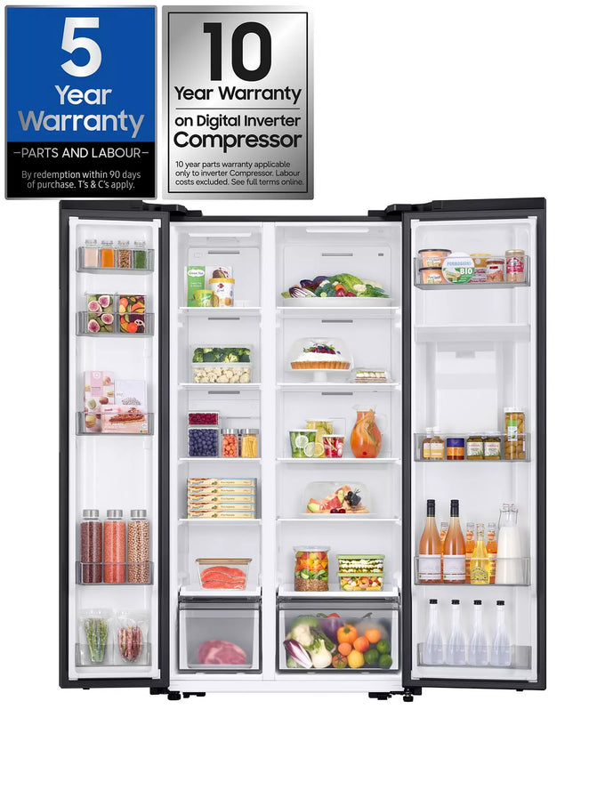 Samsung Series 7 Non-Plumbed SBS Fridge Freezer Black| RS57DG410EB4EU - Image 7