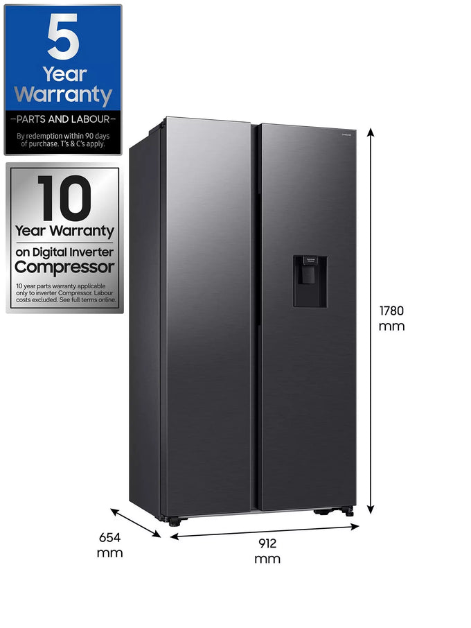 Samsung Series 7 Non-Plumbed SBS Fridge Freezer Black| RS57DG410EB4EU - Image 9