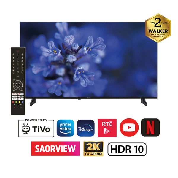 Walker 40 Inch Full HD Smart TV with Tivo - Black | WPSBF2K40252 | Keans Claremorris