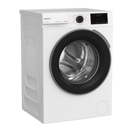 Blomberg 10kg washing machine with 1400 spin, recycled tub, model LWA210461W – available at Keans Claremorris.