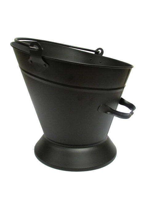 Essentials Waterloo Bucket coal bucket with textured finish, dual handles, 35cm height, from Keans Claremorris.