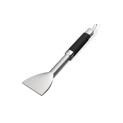 Weber Flat-Grip Tongs, stainless steel BBQ tool with flat grip, long reach, dishwasher safe, available at Kean’s