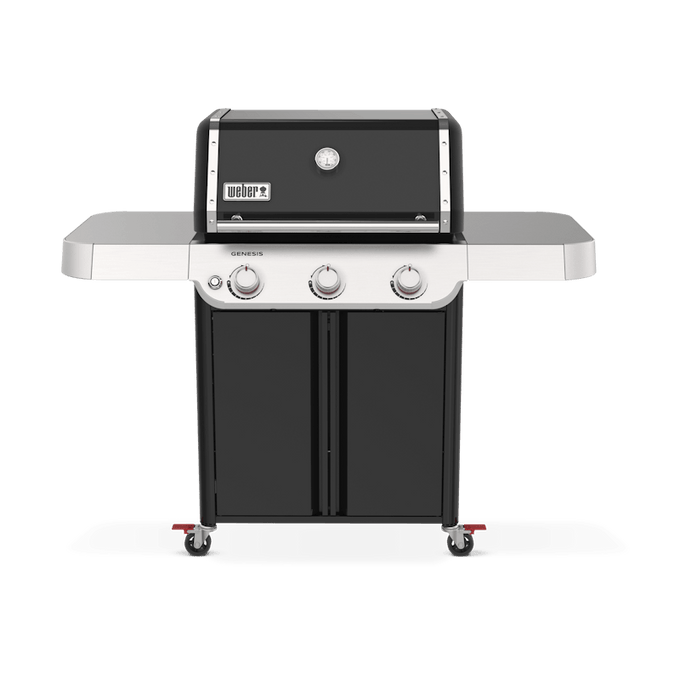 Weber Genesis E-315 Gas Barbecue with 3 burners, porcelain cast iron grates, electronic ignition – available at Keans
