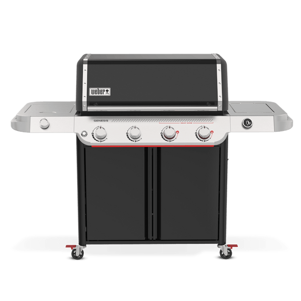Weber Genesis E-435W 4-burner gas barbecue with Sear Zone, side burner, digital thermometer – available at Keans Claremorris