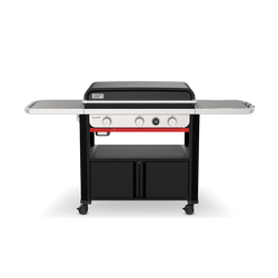 Weber SLATE GPD 76 cm Premium Griddle with 3 burners, digital display, porcelain cooktop, grease system – available at Keans