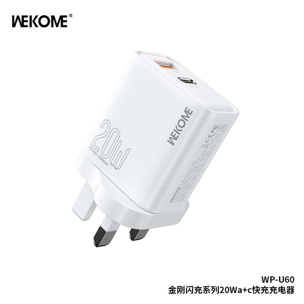 Wekome 20W USB-C+USB-A Wall Charger Keans Claremorris 