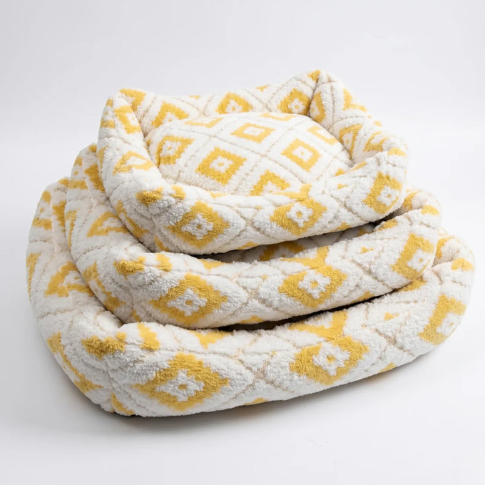 Wiggle & Wander - Dog Bed - Boho Yellow Keans Claremorris
