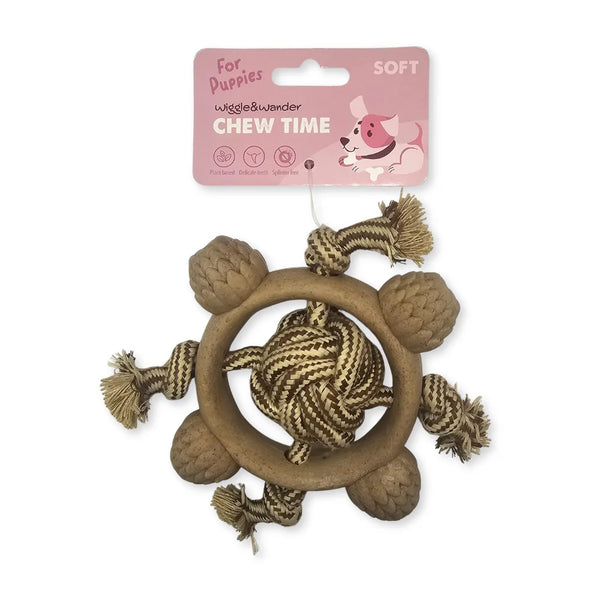 Wiggle & Wander Bamboo Chew - Small Dog & Puppy Turtle  Keans Claremorris