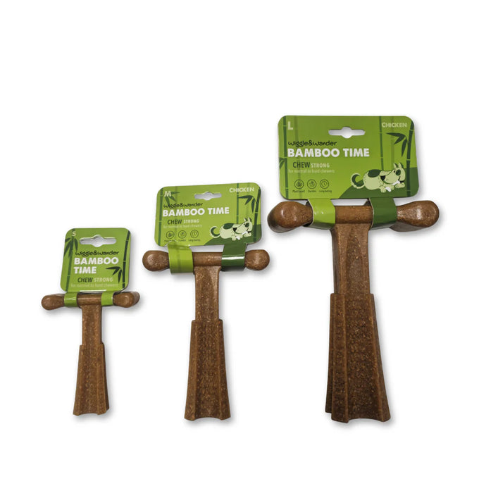 Wiggle & Wander Bamboo T Chew - Chicken Keans Claremorris