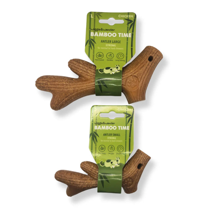 Wiggle & Wander Bamboo Time Chew - Antler - Small Keans Claremorris