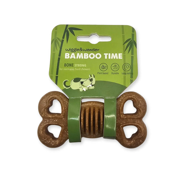 Wiggle & Wander Bamboo Time Chew - Small Dog Bone Keans Claremorris