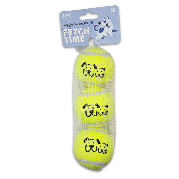 Wiggle & Wander Classic Fetch Ball - 3Pk Keans Claremorris