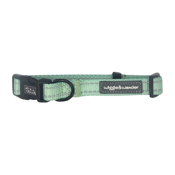 Wiggle & Wander Nylon Collar Green Keans Claremorris
