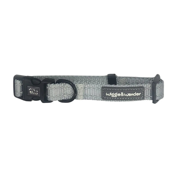 Wiggle & Wander Nylon Collar Grey Keans Claremorris