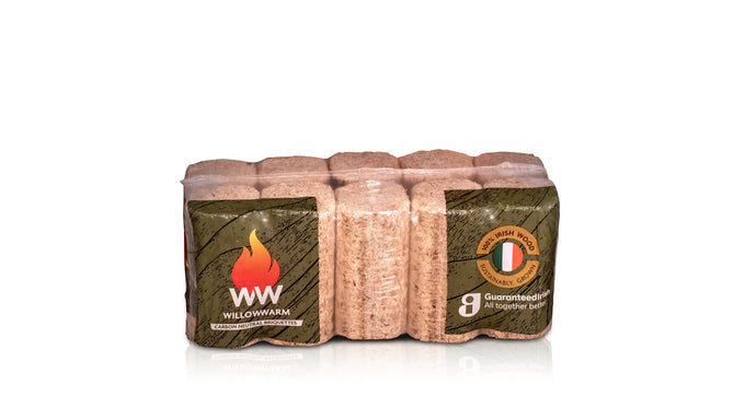 Willow Warm Wood Briquette 10 Pack Keans Claremorris