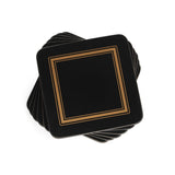 Black Classic Coasters Set 6