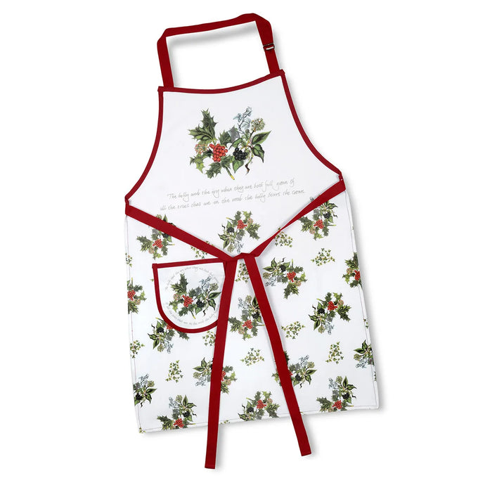 Holly & Ivy Cotton Apron - Image 1