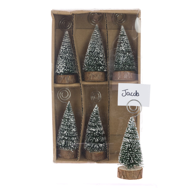 Christmas Tree Place Card Holders – Set of 6