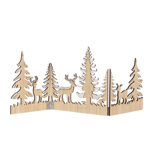 Wooden Reindeer Scene – 46cm