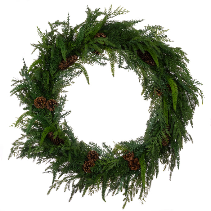 UV Deluxe Cedar Wreath 91cm - Image 1
