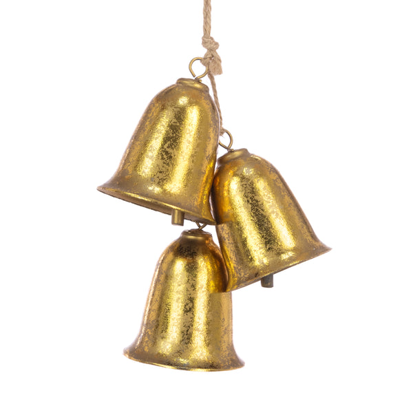 Metallic Bell Bundle – 13cm – Gold