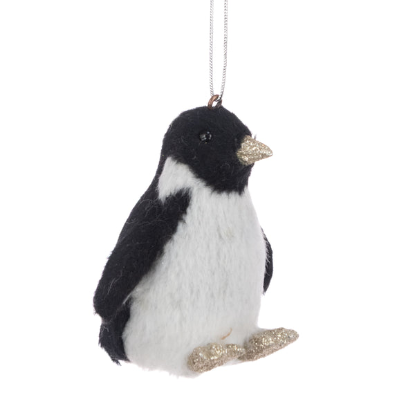 Penguin Hanger – Black & White with Gold Accents 7cm
