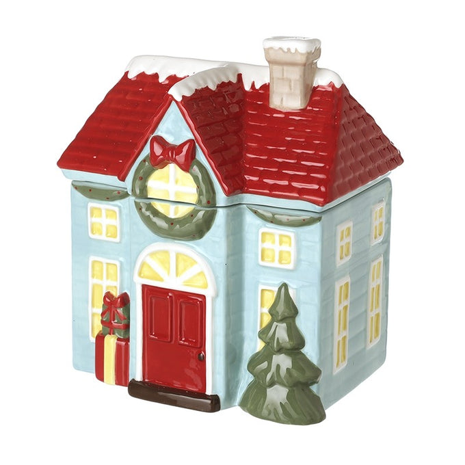 Ceramic House Cookie Jar - Image 1